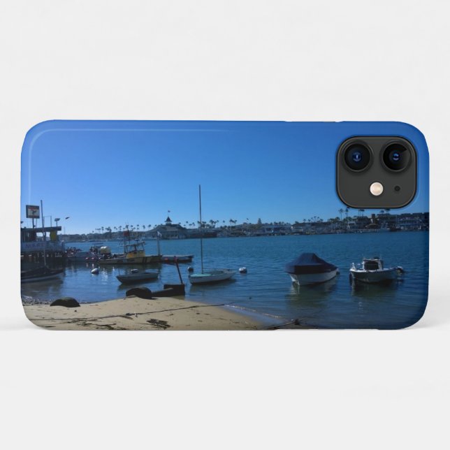 Capa Para iPhone 11 Vista de Balboa Island, Newport Beach, Califórnia (Verso (horizontal))
