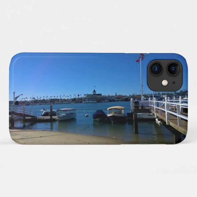 Capa Para iPhone 11 Vista de Balboa Island, Newport Beach, Califórnia (Verso (horizontal))