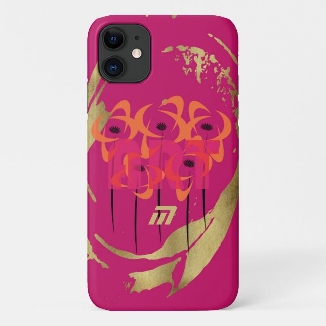 Capa Para iPhone 11 Vista de Férias Douradas (Verso)