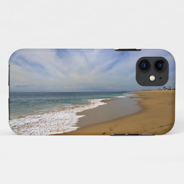 Capa Para iPhone 11 Vista do Wedge, Newport Beach, Califórnia (Verso (horizontal))