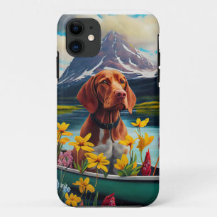 Capa Para iPhone 11 Vizsla em um remo: Uma aventura cêntrica