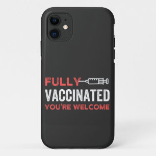CAPA PARA iPhone 11 VOCÊ É BEM-VINDO TOTALMENTE VACINADO
