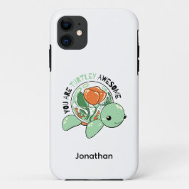Capa Para iPhone 11 Você É Turtley Incrível Flor Com Êxito