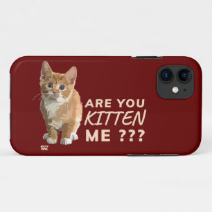 Capa Para iPhone 11 "VOCÊ ESTÁ ME BATENDO" Gato engraçado