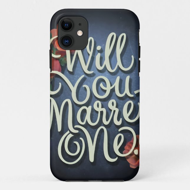 Capa Para iPhone 11 Você me casado, presente de dia dos namorados? (Verso)