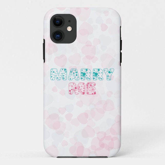 Capa Para iPhone 11 Você Vai se Casar Comigo? Meu Coração Doce (Verso)