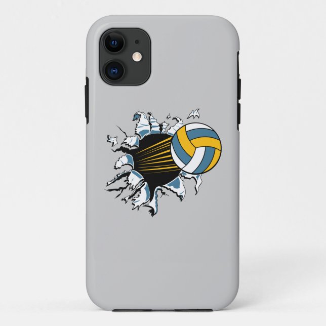 Capa Para iPhone 11 Voleibol (Verso)