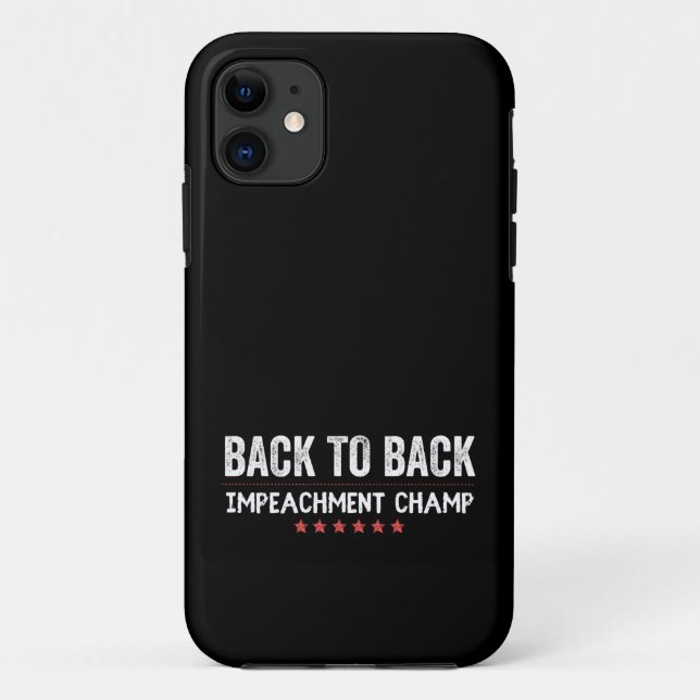 Capa Para iPhone 11 Voltar ao Carimbo de Impeachment (Verso)