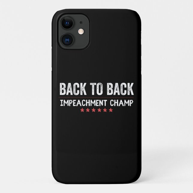 Capa Para iPhone 11 Voltar ao Carimbo de Impeachment (Verso)