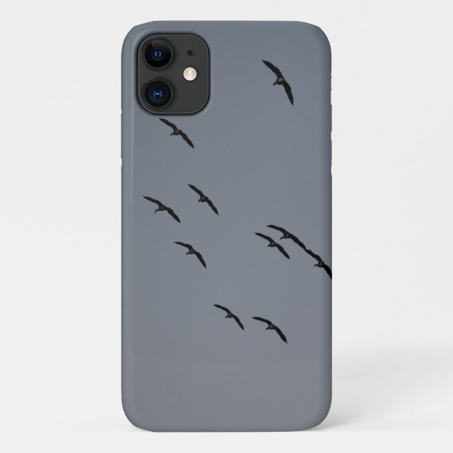 Capa Para iPhone 11 Voo noturno (Verso)