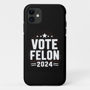 Capa Para iPhone 11 Votação Felon Trump 2024 Votação Engraçada
