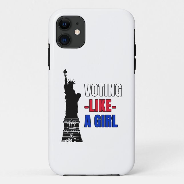 Capa Para iPhone 11 Votando como uma garota (Verso)