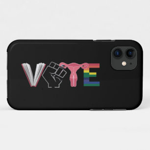 Capa Para iPhone 11 Vote Feminista Direitos das Mulheres Livros Banido