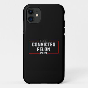 Capa Para iPhone 11 Voto a favor do condenado Felon Pro Trump 2024