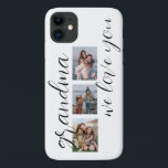 Capa Para iPhone 11 Vovó Foto<br><div class="desc">Tipografia moderna,  vovó personalizada Adoramos sua capas de iphone de colagem fotográfica com 3 fotos.</div>