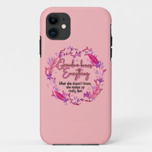 Capa Para iPhone 11 Vovó sabe tudo