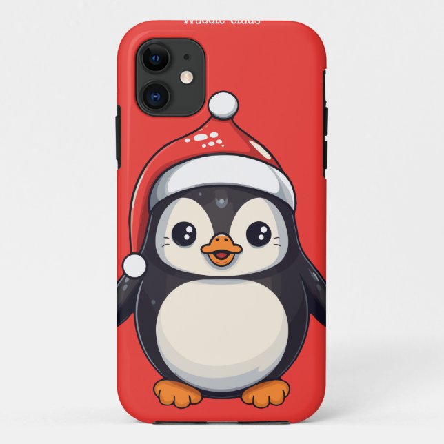 Capa Para iPhone 11 Waddle Claus (Verso)