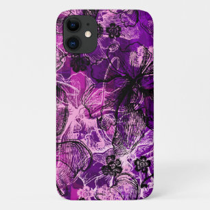 Capa Para iPhone 11 Wahine Lace Hawaiian Orchid Pink