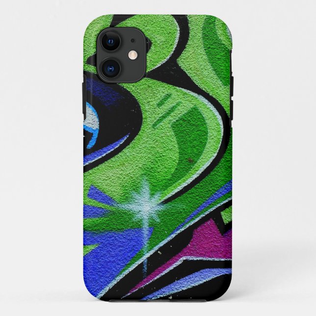 Capa Para iPhone 11 Wall art. Grafite. (Verso)