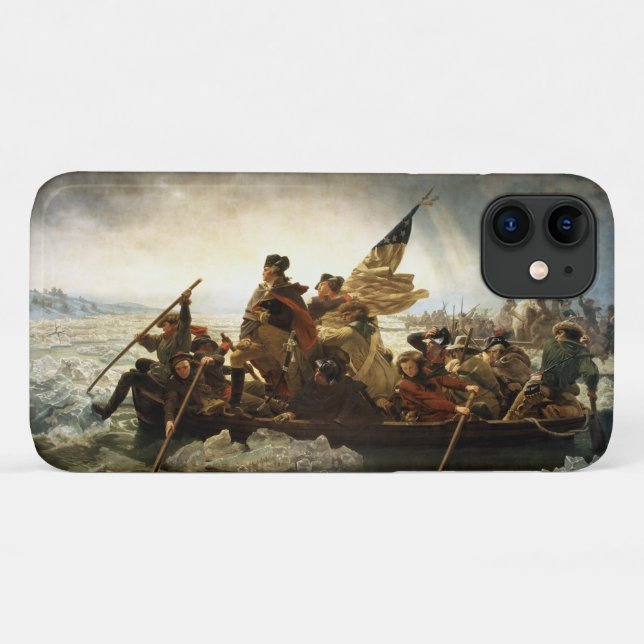 Capa Para iPhone 11 Washington cruzando o Delaware (Verso (horizontal))