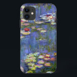 Capa Para iPhone 11 Water Lily Claude Monet Fine Art<br><div class="desc">Lírios d'água do artista francês do Impressionismo Claude Monet,  1916 mostrando lírios d'água em um lago de jardim e as reflexões da natureza na água do lago.</div>