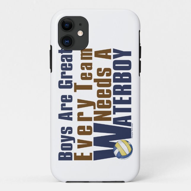 Capa Para iPhone 11 Waterboy Vollyball em Azul (Verso)