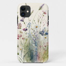 Capa Para iPhone 11 Watercolor Wildflower