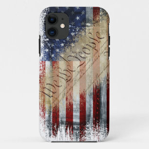 Capa Para iPhone 11 WE A PESSOAS Vintage American Flag