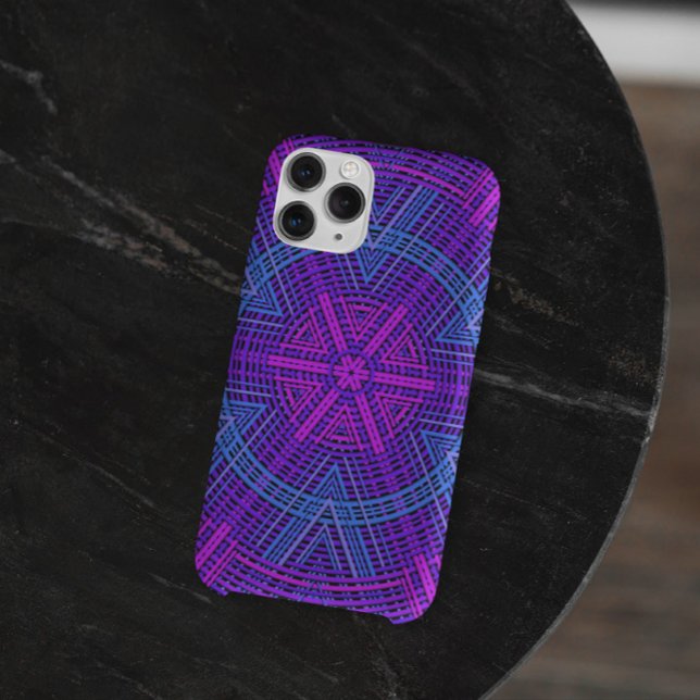 Capa Para iPhone 11 Weave Mandala Purple Pink and Blue (Criador carregado)