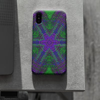 Weave Mandala Verde Roxo e Azul