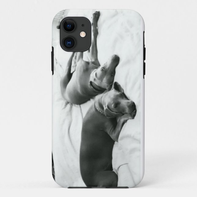 Capa Para iPhone 11 Weimaraners preguiçoso (Verso)