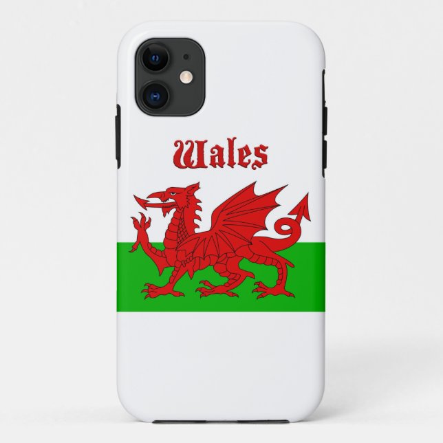 Capa Para iPhone 11 Welsh Flag Wales (Verso)