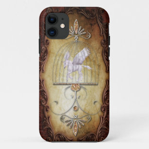 Capa Para iPhone 11 Whimsical Vintage Caged Unicorn