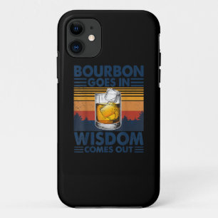 Capa Para iPhone 11 Whiskey Bourbon entra na sabedoria sai