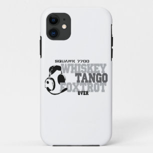 Capa Para iPhone 11 Whiskey Tango Foxtrot - Aeronáutica Humor