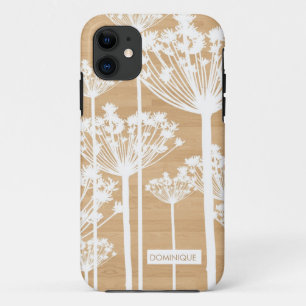 Capa Para iPhone 11 White Dandelions no caso iPhone 5s do padrão de ma