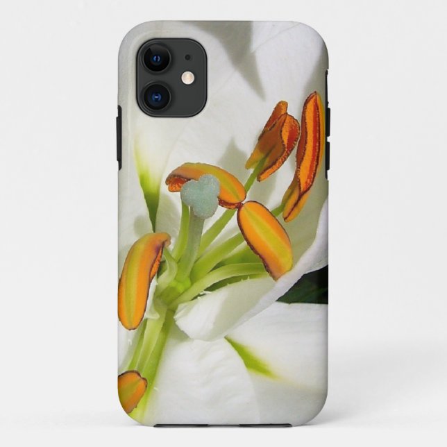Capa Para iPhone 11 White Lily (Verso)