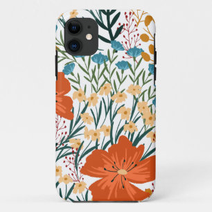 Capa Para iPhone 11 Wildflower Seamless Pattern