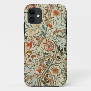 Capa Para iPhone 11 William Morris Acanthus Embroidery Floral Padrão