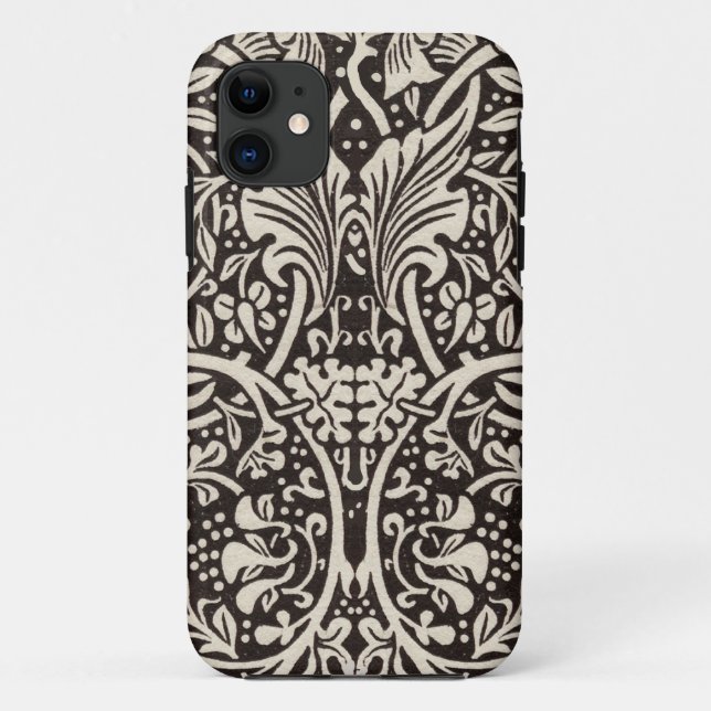 Capa Para iPhone 11 William Morris Daffodil Floral Wallpaper (Verso)
