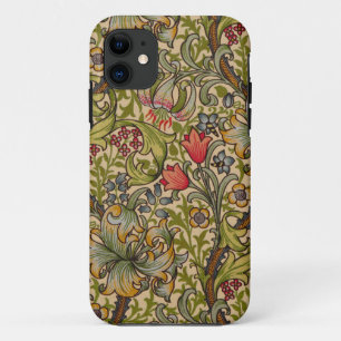 Capa Para iPhone 11 William Morris Ouro Lily Antique