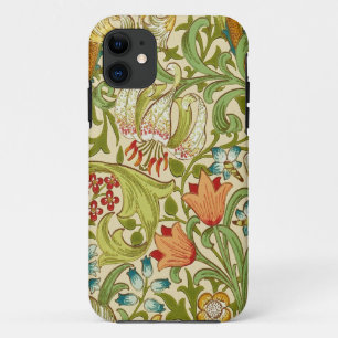 Capa Para iPhone 11 William Morris Ouro Lily Vintage Pré-Raphaelite