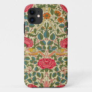 Capa Para iPhone 11 William Morris Rosa Floral Chintz Rosa