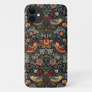 Capa Para iPhone 11 William Morris Strawberry Thief Têxtil