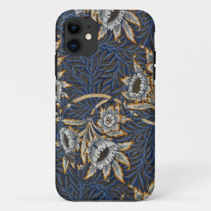 Capa Para iPhone 11 William Morris Tulip Willow Blue Patterno