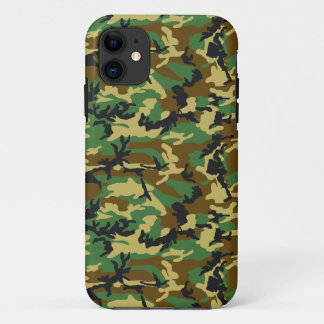 Capa Para iPhone 11 Woodland Camo Pattern