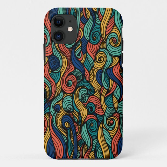 Capa Para iPhone 11 Wool Topped paisley (Verso)