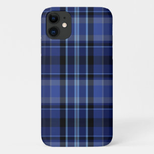 Capa Para iPhone 11 Xadrez azul marinho