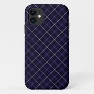 Capa Para iPhone 11 Xadrez Azul / Tartan