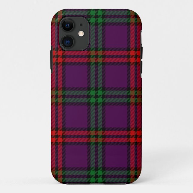 Capa Para iPhone 11 Xadrez de Clã Montgomery Tartan da Escócia (Verso)